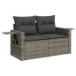 vidaXL 8-tlg. Garten-Sofagarnitur mit Kissen Grau Poly Rattan vidaXL 8-tlg. Garten-Sofagarnitur mit Kissen Grau Poly Rattan