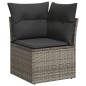 vidaXL 8-tlg. Garten-Sofagarnitur mit Kissen Grau Poly Rattan vidaXL 8-tlg. Garten-Sofagarnitur mit Kissen Grau Poly Rattan