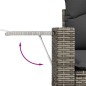 vidaXL 8-tlg. Garten-Sofagarnitur mit Kissen Grau Poly Rattan vidaXL 8-tlg. Garten-Sofagarnitur mit Kissen Grau Poly Rattan