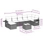 vidaXL 8-tlg. Garten-Sofagarnitur mit Kissen Beige Poly Rattan vidaXL 8-tlg. Garten-Sofagarnitur mit Kissen Beige Poly Rattan
