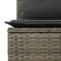 vidaXL 6-tlg. Garten-Sofagarnitur mit Kissen Grau Poly Rattan vidaXL 6-tlg. Garten-Sofagarnitur mit Kissen Grau Poly Rattan