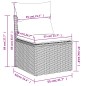 vidaXL 6-tlg. Garten-Sofagarnitur mit Kissen Grau Poly Rattan vidaXL 6-tlg. Garten-Sofagarnitur mit Kissen Grau Poly Rattan