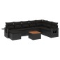 vidaXL 9-tlg. Garten-Sofagarnitur mit Kissen Schwarz Poly Rattan vidaXL 9-tlg. Garten-Sofagarnitur mit Kissen Schwarz Poly Rattan