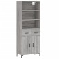 vidaXL Highboard Grau Sonoma 69,5x34x180 cm Holzwerkstoff vidaXL Highboard Grau Sonoma 69,5x34x180 cm Holzwerkstoff