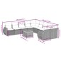 vidaXL 11-tlg. Garten-Sofagarnitur mit Kissen Schwarz Poly Rattan vidaXL 11-tlg. Garten-Sofagarnitur mit Kissen Schwarz Poly Rattan