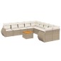 vidaXL 11-tlg. Garten-Sofagarnitur mit Kissen Beige Poly Rattan vidaXL 11-tlg. Garten-Sofagarnitur mit Kissen Beige Poly Rattan