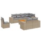 vidaXL 9-tlg. Garten-Sofagarnitur mit Kissen Beige Poly Rattan vidaXL 9-tlg. Garten-Sofagarnitur mit Kissen Beige Poly Rattan