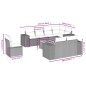vidaXL 9-tlg. Garten-Sofagarnitur mit Kissen Beige Poly Rattan vidaXL 9-tlg. Garten-Sofagarnitur mit Kissen Beige Poly Rattan