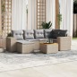 vidaXL 7-tlg. Garten-Sofagarnitur mit Kissen Beige Poly Rattan vidaXL 7-tlg. Garten-Sofagarnitur mit Kissen Beige Poly Rattan