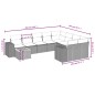 vidaXL 10-tlg. Garten-Sofagarnitur mit Kissen Schwarz Poly Rattan vidaXL 10-tlg. Garten-Sofagarnitur mit Kissen Schwarz Poly Rattan