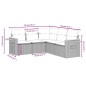 vidaXL 5-tlg. Garten-Sofagarnitur mit Kissen Schwarz Poly Rattan vidaXL 5-tlg. Garten-Sofagarnitur mit Kissen Schwarz Poly Rattan