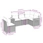 vidaXL 5-tlg. Garten-Sofagarnitur mit Kissen Schwarz Poly Rattan vidaXL 5-tlg. Garten-Sofagarnitur mit Kissen Schwarz Poly Rattan