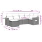 vidaXL 6-tlg. Garten-Sofagarnitur mit Kissen Beige Poly Rattan vidaXL 6-tlg. Garten-Sofagarnitur mit Kissen Beige Poly Rattan
