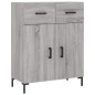 vidaXL Highboard Grau Sonoma 69,5x34x180 cm Holzwerkstoff vidaXL Highboard Grau Sonoma 69,5x34x180 cm Holzwerkstoff