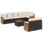 vidaXL 9-tlg. Garten-Sofagarnitur mit Kissen Schwarz Poly Rattan vidaXL 9-tlg. Garten-Sofagarnitur mit Kissen Schwarz Poly Rattan