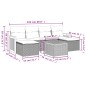 vidaXL 7-tlg. Garten-Sofagarnitur mit Kissen Beige Poly Rattan vidaXL 7-tlg. Garten-Sofagarnitur mit Kissen Beige Poly Rattan