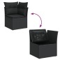 vidaXL 6-tlg. Garten-Sofagarnitur mit Kissen Schwarz Poly Rattan vidaXL 6-tlg. Garten-Sofagarnitur mit Kissen Schwarz Poly Rattan
