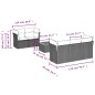 vidaXL 6-tlg. Garten-Sofagarnitur mit Kissen Schwarz Poly Rattan vidaXL 6-tlg. Garten-Sofagarnitur mit Kissen Schwarz Poly Rattan
