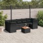vidaXL 6-tlg. Garten-Sofagarnitur mit Kissen Schwarz Poly Rattan vidaXL 6-tlg. Garten-Sofagarnitur mit Kissen Schwarz Poly Rattan