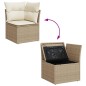 vidaXL 9-tlg. Garten-Sofagarnitur mit Kissen Beige Poly Rattan vidaXL 9-tlg. Garten-Sofagarnitur mit Kissen Beige Poly Rattan