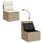 vidaXL 9-tlg. Garten-Sofagarnitur mit Kissen Beige Poly Rattan vidaXL 9-tlg. Garten-Sofagarnitur mit Kissen Beige Poly Rattan