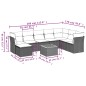 vidaXL 9-tlg. Garten-Sofagarnitur mit Kissen Grau Poly Rattan vidaXL 9-tlg. Garten-Sofagarnitur mit Kissen Grau Poly Rattan