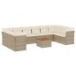 vidaXL 11-tlg. Garten-Sofagarnitur mit Kissen Beige Poly Rattan vidaXL 11-tlg. Garten-Sofagarnitur mit Kissen Beige Poly Rattan