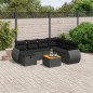 vidaXL 8-tlg. Garten-Sofagarnitur mit Kissen Schwarz Poly Rattan vidaXL 8-tlg. Garten-Sofagarnitur mit Kissen Schwarz Poly Rattan
