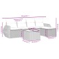 vidaXL 6-tlg. Garten-Sofagarnitur mit Kissen Grau Poly Rattan vidaXL 6-tlg. Garten-Sofagarnitur mit Kissen Grau Poly Rattan