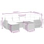 vidaXL 7-tlg. Garten-Sofagarnitur mit Kissen Schwarz Poly Rattan vidaXL 7-tlg. Garten-Sofagarnitur mit Kissen Schwarz Poly Rattan