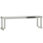 vidaXL Küchen-Arbeitstisch mit Aufsatzboard 110x30x120 cm Edelstahl vidaXL Küchen-Arbeitstisch mit Aufsatzboard 110x30x120 cm Edelstahl