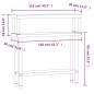 vidaXL Küchen-Arbeitstisch mit Aufsatzboard 110x30x120 cm Edelstahl vidaXL Küchen-Arbeitstisch mit Aufsatzboard 110x30x120 cm Edelstahl