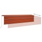 vidaXL Markise Manuell Einziehbar mit Rollo 6x3 m Orange und Braun vidaXL Markise Manuell Einziehbar mit Rollo 6x3 m Orange und Braun