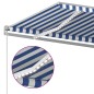 vidaXL Markise Automatisch mit LED & Windsensor 4x3 m Blau & Weiß vidaXL Markise Automatisch mit LED & Windsensor 4x3 m Blau & Weiß