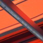 vidaXL Markise Manuell Einziehbar LED 400x300 cm Orange & Braun vidaXL Markise Manuell Einziehbar LED 400x300 cm Orange & Braun