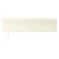 vidaXL Markise Automatisch mit Rollo LED Windsensor 5x3 m Creme vidaXL Markise Automatisch mit Rollo LED Windsensor 5x3 m Creme