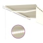 vidaXL Markise Automatisch mit Rollo LED Windsensor 5x3 m Creme vidaXL Markise Automatisch mit Rollo LED Windsensor 5x3 m Creme