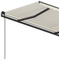 vidaXL Markise Manuell Einziehbar mit Pfosten 4,5x3,5 m Creme vidaXL Markise Manuell Einziehbar mit Pfosten 4,5x3,5 m Creme