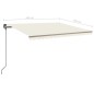 vidaXL Markise Manuell Einziehbar mit Pfosten 4,5x3,5 m Creme vidaXL Markise Manuell Einziehbar mit Pfosten 4,5x3,5 m Creme