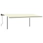 vidaXL Markise Manuell Einziehbar mit LED 6x3,5 m Creme vidaXL Markise Manuell Einziehbar mit LED 6x3,5 m Creme