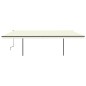 vidaXL Markise Manuell Einziehbar mit LED 6x3,5 m Creme vidaXL Markise Manuell Einziehbar mit LED 6x3,5 m Creme