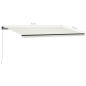 vidaXL Markise Manuell Einziehbar mit LED 600x300 cm Creme vidaXL Markise Manuell Einziehbar mit LED 600x300 cm Creme
