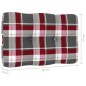 vidaXL Gartenstühle 2 Stk. Kissen mit Tartan-Muster Kiefernholz vidaXL Gartenstühle 2 Stk. Kissen mit Tartan-Muster Kiefernholz