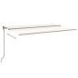 vidaXL Markise Manuell Einziehbar 500x350 cm Creme vidaXL Markise Manuell Einziehbar 500x350 cm Creme