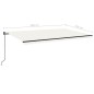 vidaXL Markise Manuell Einziehbar 500x350 cm Creme vidaXL Markise Manuell Einziehbar 500x350 cm Creme