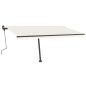 vidaXL Standmarkise Manuell Einziehbar 450x350 cm Creme vidaXL Standmarkise Manuell Einziehbar 450x350 cm Creme