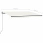 vidaXL Standmarkise Manuell Einziehbar 450x350 cm Creme vidaXL Standmarkise Manuell Einziehbar 450x350 cm Creme