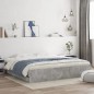 vidaXL Bettgestell mit Schubladen Betongrau 160x200 cm Holzwerkstoff vidaXL Bettgestell mit Schubladen Betongrau 160x200 cm Holzwerkstoff