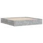 vidaXL Bettgestell mit Schubladen Betongrau 160x200 cm Holzwerkstoff vidaXL Bettgestell mit Schubladen Betongrau 160x200 cm Holzwerkstoff