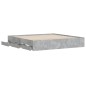 vidaXL Bettgestell mit Schubladen Betongrau 160x200 cm Holzwerkstoff vidaXL Bettgestell mit Schubladen Betongrau 160x200 cm Holzwerkstoff